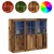 LED komoda 3 pcs Staro drvo 123 x 37 x 100 cm Konstruirano drvo