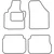 Textile car mats VW Caddy 2004-2020 (5 seats, combi, without fixings)
