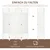 Homestar Prostorilni razdelilnik 4 paneli 160x170 cm bel