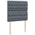 Vidaxl Box spring postelja z vzmetnico temno siva 100x200 cm žamet