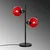 Opviq Stona lampa Benek-15-14551, 36x18x58 cm, IP20, Crno-crvena