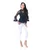 PREMIUM Peplum bluza s čipko