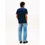 Tommy Jeans Majica  temno modra / bela