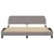 Vidaxl Posteljni okvir Dover taupe 180x200 cm blago