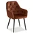 Homestyle4U Jedilna miza in stol set, 80x80x75 cm, bela in rjava