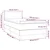 Vidaxl Box spring postelja z vzmetnico LED črna 90x200 cm blago
