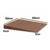 Akustični panel 3D poševni 50x50cm, debelina 5cm, rjava