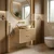 Kopalniška omarica pod umivalnikom Rea Mono 60cm Beige
