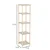 Polica drvena sa 5 sloja pvc 137x28x25cm
