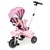Eco Toys Tricikl 2u1 sa rotirajućim sedištem i sklopivom tendom, Roze