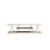 Hanah Home TV komoda Canaz, 120x33x30 cm, Krem-crna