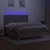 Vidaxl Box spring postelja z vzmetnico LED taupe 160x200 cm blago