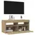 TV ormarić LED boja hrasta 90x35x40 cm konstruirano drvo