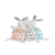 Plišani zeko za maženje Bebe Pastel Doudou Kaloo 20 cm u poklon kutiji za bebe narančasto-krem