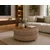 Hanah Home Venüs klub sto O 70 cm, braon