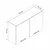 Hanah Home kuhinjski element Minar 7999, 120 cm, beli / antracit