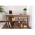 Hanah Home radni sto Vesper, 130 cm, travertin / orah Venezia