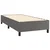 Vidaxl Box spring postelja z vzmetnico siva 80x200 cm umetno usnje