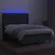Vidaxl Box spring postelja z vzmetnico LED temno siva 140x190 cm blago