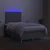 Vidaxl Box spring postelja z vzmetnico LED sv. siva 120x190 cm blago