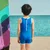 Adoreswim Jednodelni kupaći kostim za dečake, Plavi