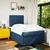 Vidaxl Box spring postelja z vzmetnico modra 120x190 cm blago