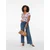 VERO MODA Bluza VMCHERIE  svetlo modra / rjava / roza / off-bela