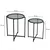 Hanah Home Set pomoćnih stočića S412F, 2 komada, Crni