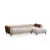 Atelier del Sofa Ugaona garnitura Aren 145x43x206cm Bež-Cimet