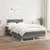 Vidaxl Box spring postelja z vzmetnico temno siva 120x200 cm blago
