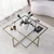 Hanah Home Klub sto Sun S411 85x35x85cm Zlatni