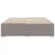 Vidaxl Posteljni okvir brez vzmetnice taupe 200x200 cm blago