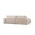 Atelier del Sofa Ugaona garnitura Pirlo 145x43x206cm Bež
