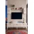Hanah Home TV komoda Demet, bela / travertin