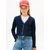 TOMMY HILFIGER Pletena jopa mornarska/bela