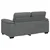 vidaXL Dvosed temno siv 160x81x84 cm blago