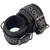 SuperLove Matrix Leather Handcuffs Black