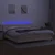 Vidaxl Box spring postelja z vzmetnico LED krem 200x200 cm blago