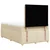 Vidaxl Box spring postelja z vzmetnico krem 120x200 cm blago