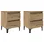 Noćni ormar 2 pcs hrast artisan 40 x 35 x 50 cm