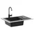 Umivaonik Crna 780 x 500 mm 80% kvarc i 20% smola