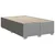 Vidaxl Boxspring postelja z vzmetnico svetlo siva 120x190 cm blago
