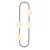 Opviq Zidna lampa E27 Socket, Crno-Bela