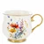 Vrček v škatli, porcelan, 450 ml, skodelica, cvetlični vzorec