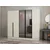 Hanah Home ormar sa reflektujućim staklom Nisa 20619, 225 cm, peščar