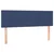 Vidaxl Box spring postelja z vzmetnico modra 140x190 cm blago