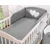 Bobono 3-delni komplet posteljnine 135x100 - antracitna srca