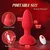 SuperLove Rose Glowing 360 Rotating & Vibrating Anal Plug with Remote Red