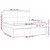 Krevet s oprugama i madracem krem 200 x 200 cm od tkanine