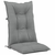 vidaXL Jastuci za vrtne stolice 6 kom sivi 120 x 50 x 7 cm od tkanine